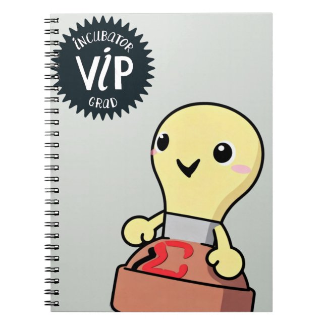 Espiral Caderno de Graduados do Programa de Incubadora Vir (Frente)