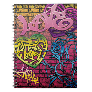 Espiral Caderno de Graffitti do amor