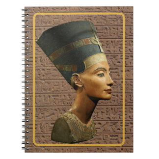 Espiral Caderno de hieróglifos da rainha egípcia Nefertiti
