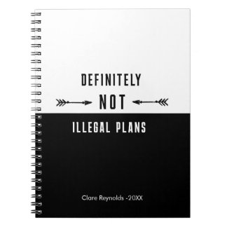 Espiral Caderno de Humor Negro Engraçado, Diário Sarcástic