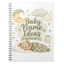 Caderno de Ideias de Nomes de Bebê