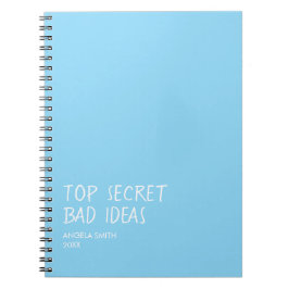 Espiral Caderno de Ideias Ruins Super Secretas – Humor Neg