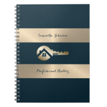 Caderno de Imóveis Blue Spruce Modern Gold Key
