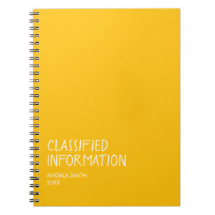 Espiral Caderno de Informações Confidenciais – Humor Negro