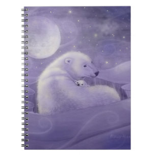 Espiral Caderno de Inverno do Urso Polar e do Filhote