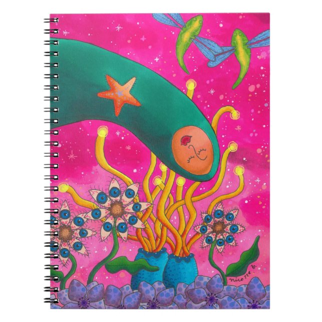 Espiral Caderno de Jardim de Fantasia (Frente)