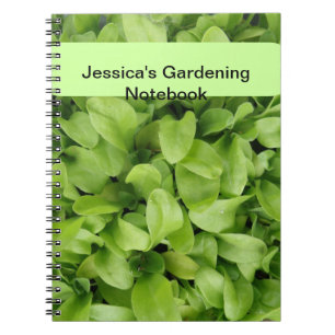 Espiral Caderno de jardinagem feito sob encomenda das