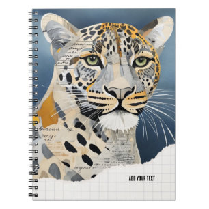 Espiral CADERNO DE JORNAL PERSONALIZADO Paper Leopard