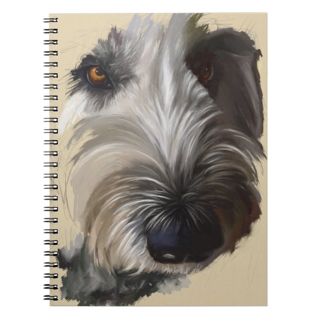 Espiral Caderno de Labradoodle - trabalhos artísticos (Frente)