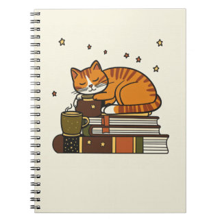 Espiral Caderno de Leitura do Gato Sonolento