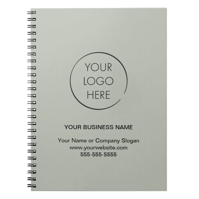 Espiral Caderno de Logo Marca Empresa Comercial (Frente)