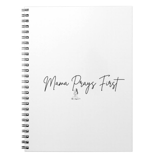 Espiral Caderno de Mãe Cristã Mama Reza Primeiro (Frente)
