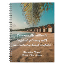 Caderno de Marketing Tropical de Agência de Viagen