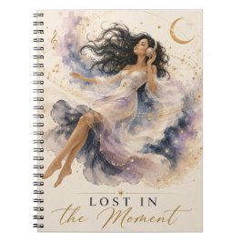 Espiral Caderno de Meditação Perdido no Momento