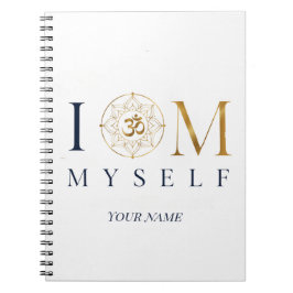 Espiral Caderno de Meditação Personalizado I OM Myself