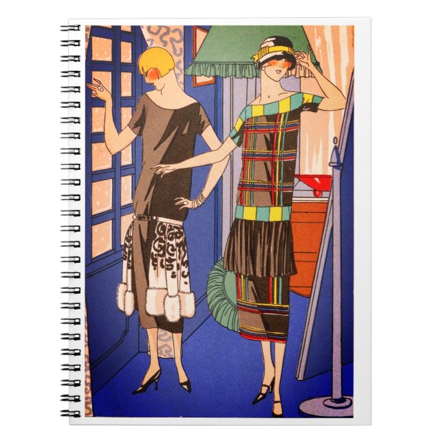 Espiral Caderno de Moda Vintage (Frente)
