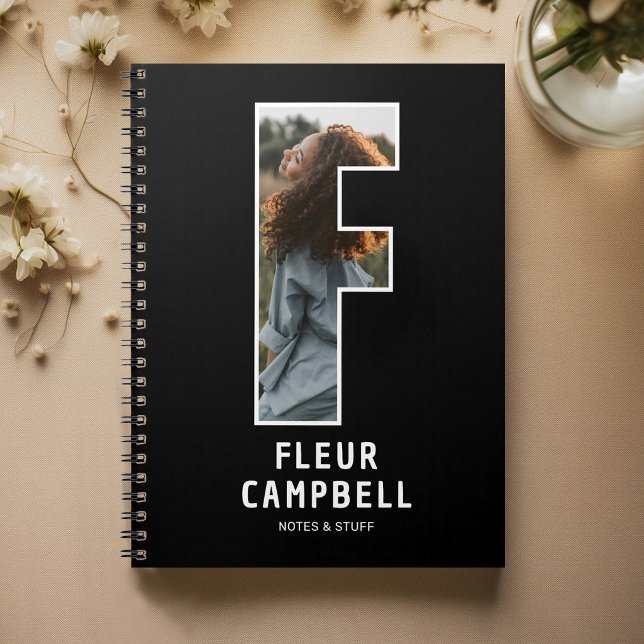 Espiral Caderno de Monograma com Foto Personalizada (Criador carregado)