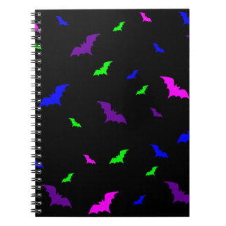 Espiral Caderno de Morcegos Vampiros Góticos