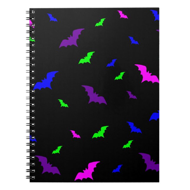 Espiral Caderno de Morcegos Vampiros Góticos (Frente)