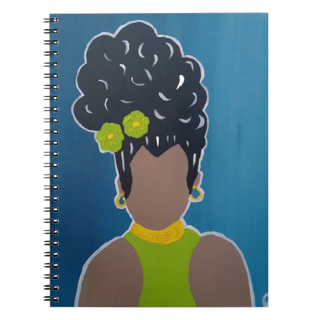Espiral caderno de mulheres afro-americano (Frente)