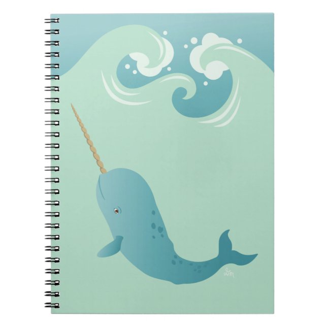Espiral Caderno de Narwhal (Frente)