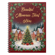 Caderno de Natal da Aldeia de Inverno Aconchegante