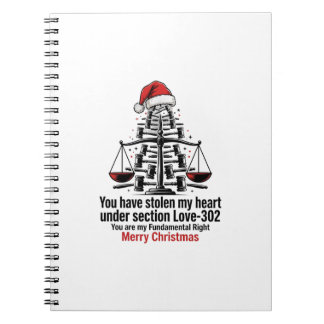 Espiral Caderno de Natal para Advogado - Presente de Amor