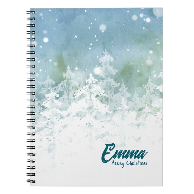 Espiral Caderno de Natal Personalizado - Emma (Frente)