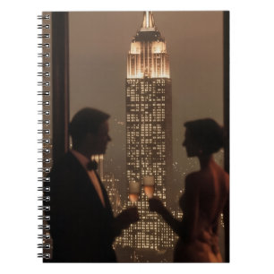 Espiral Caderno de Negócios Estético para Casal de Sucesso