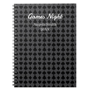Espiral Caderno de Noite de Jogos – Marcador de Pontuação