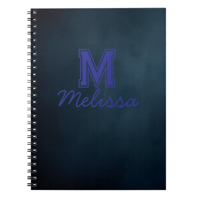 Espiral Caderno de Nome em Letra Elegante  (Frente)