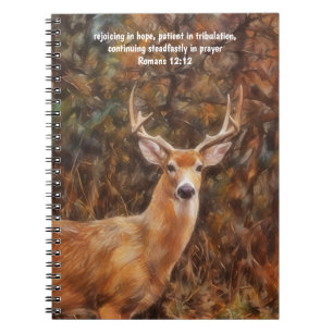 Espiral Caderno de Notas com Versículo Bíblico e Oração so