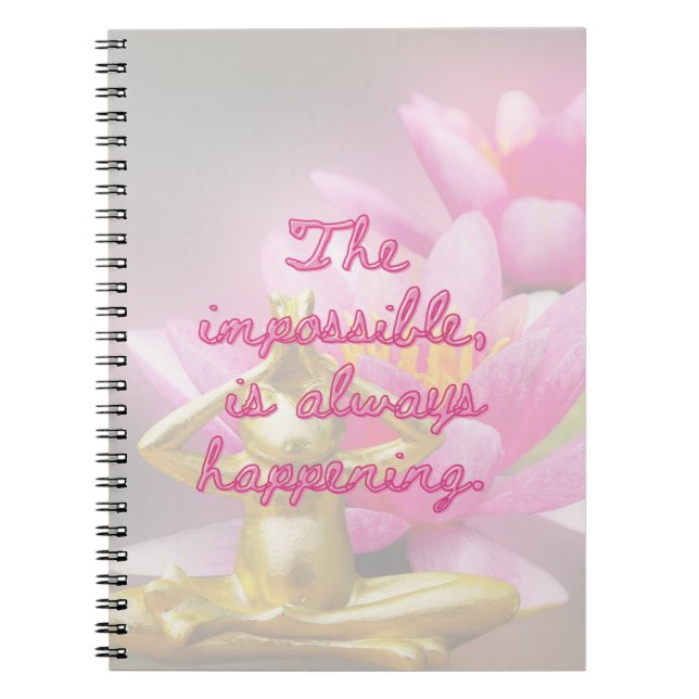 Espiral Caderno de Notas de Citações BuddhaToday #1 (Frente)