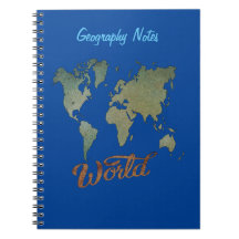 Caderno de Notas de Geografia para Alunos e Profes