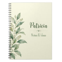Caderno de Notas e Ideias Botânicas Personalizadas