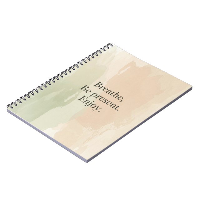 Espiral Caderno de Notas Mensagem Consciente (Left Side)