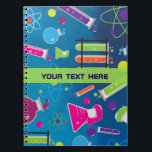 Espiral Caderno de Notas Personalizado Cientista Ciência L<br><div class="desc">Caderno de Notas Personalizado Cientista Ciência Louca. Personalize a capa com ou sem texto.</div>