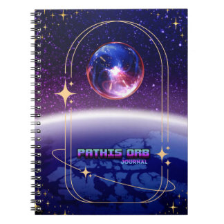Espiral Caderno de Notas Tema Espacial Pathis Orb