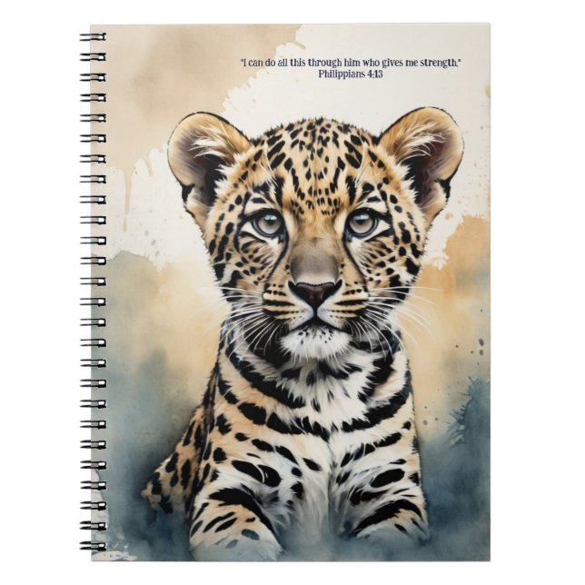 Espiral Caderno de Oração com Versículo Bíblico Personaliz (Frente)