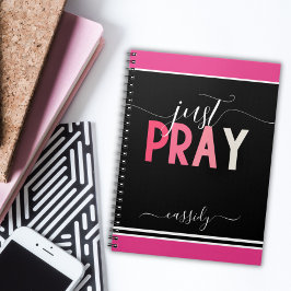 Espiral Caderno de oração elegante apenas nome