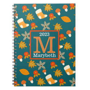Espiral Caderno de Outono Personalizado