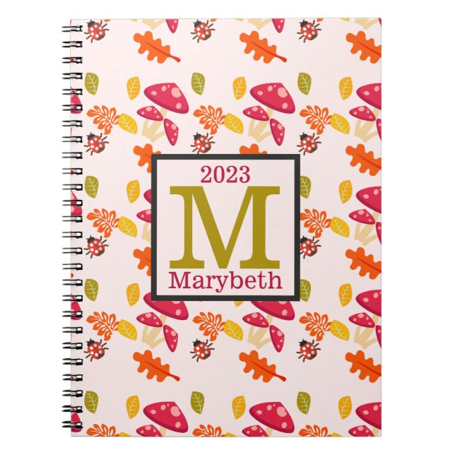 Espiral Caderno de Outono Personalizado (Frente)