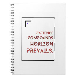 Espiral Caderno de Paciencia Compõe para investidor