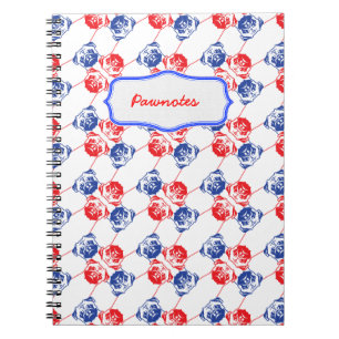 Espiral Caderno de Padrão Pug