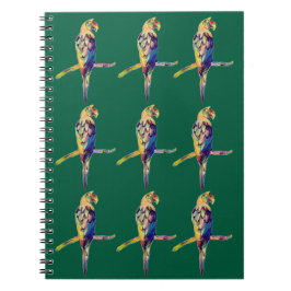 Espiral Caderno de Papagaio Colorido