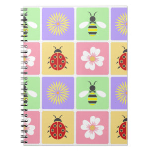 Espiral Caderno de Patches da Primavera