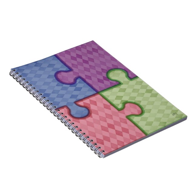 Espiral Caderno de Peças de Quebra-Cabeça (Lado Direito)