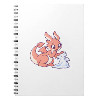 Espiral Caderno de Personagem Aconchegante do Dragão de Ne