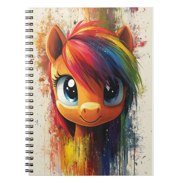 Espiral Caderno de pintura de unicórnio (Frente)