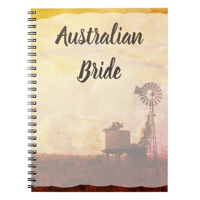 Espiral Caderno de planejamento de casamento da noiva aust (Frente)